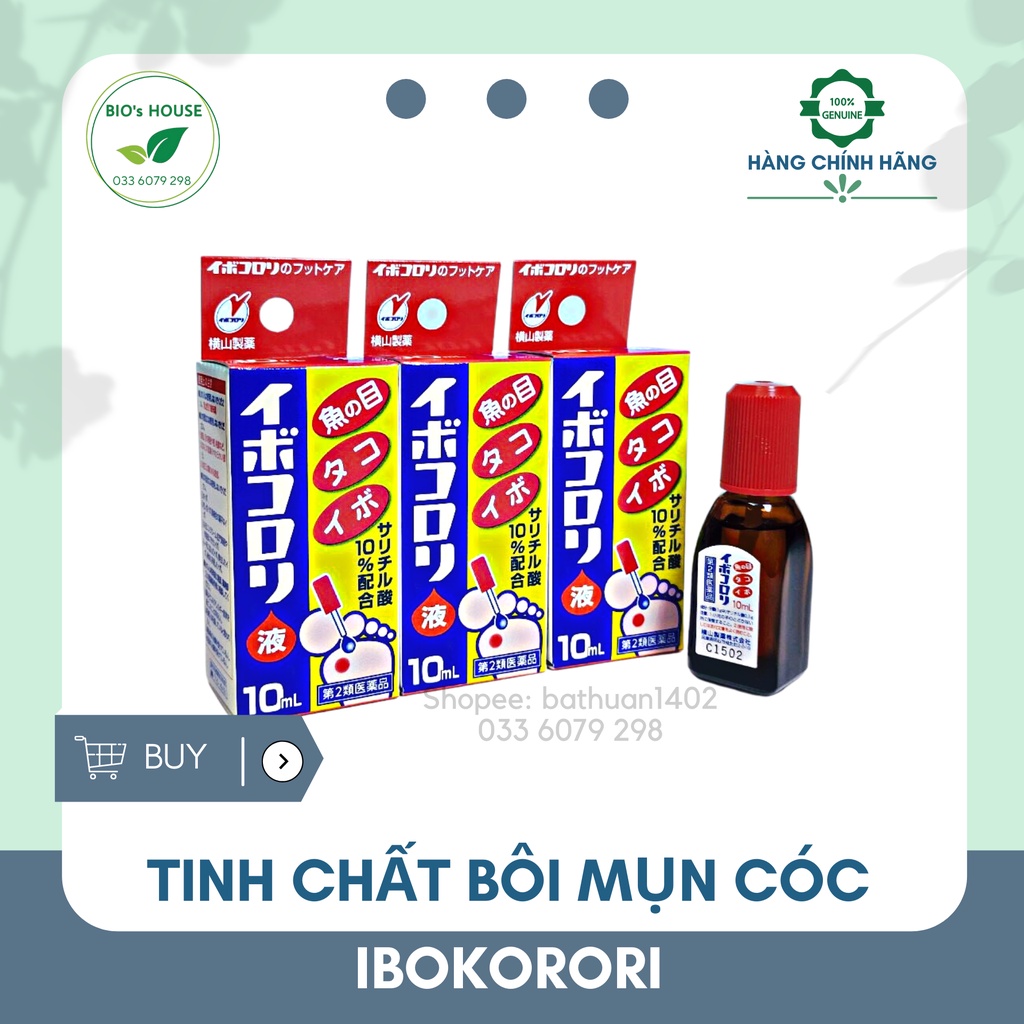 Tinh chất bôi mụn cóc IBOKORORI 10ml (Nhật Bản)