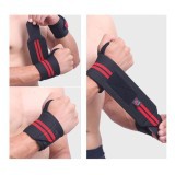 Băng cổ tay nâng tạ xỏ ngón (1 cái) cố định cổ tay hỗ trợ tập GYM chống chấn thương cổ tay LEPIN (Đỏ)