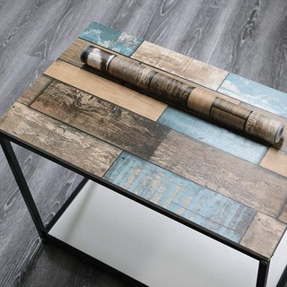 Decal Dán Tường Giả Gỗ Trắng 6m