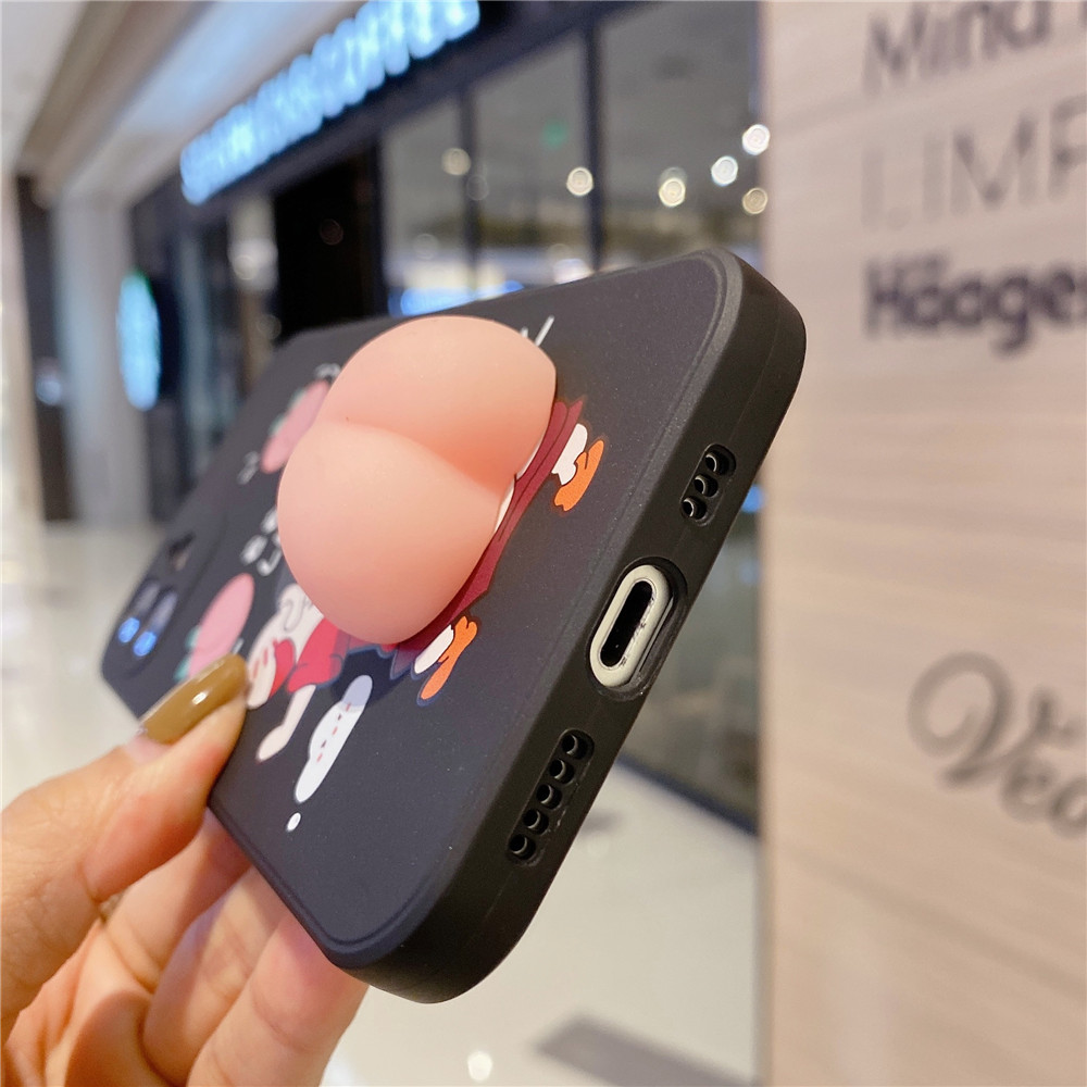 Ốp Điện Thoại In Hình Cậu Bé Bút Chì Shin-Chan Chống Va Đập Cho Oppo Reno4Se Reno5 Pro A93 A55