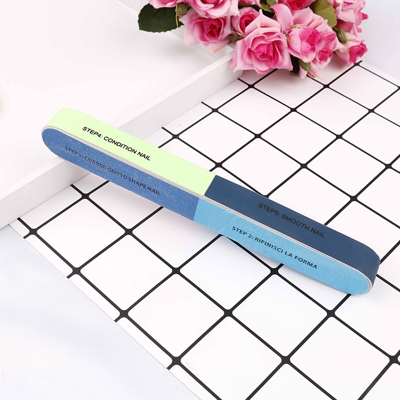 Northvotescastsuper 1Pcs creative printing nail file sanding sand six-sided polishing file nai NVCS