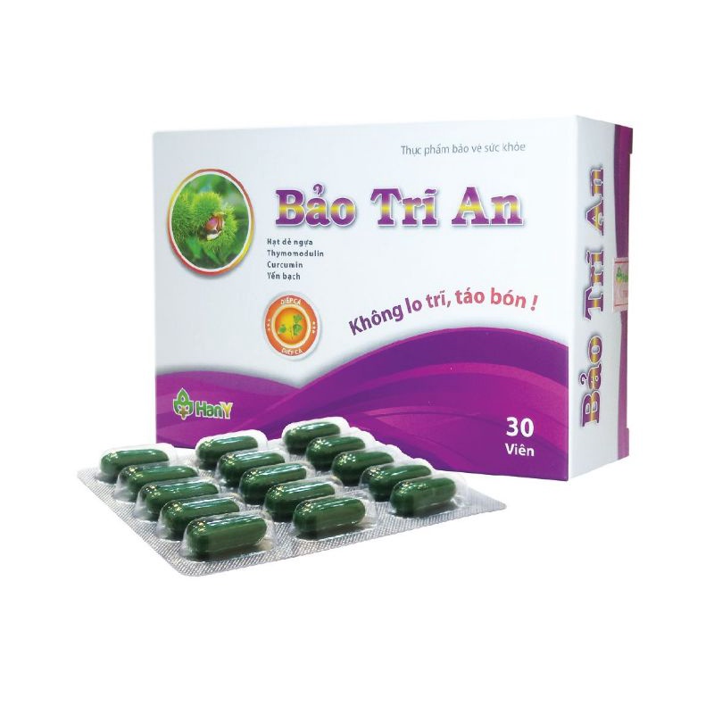 Combo 2hộp Viên uống Bảo Trĩ An  không lo táo bón, đau rát trĩ