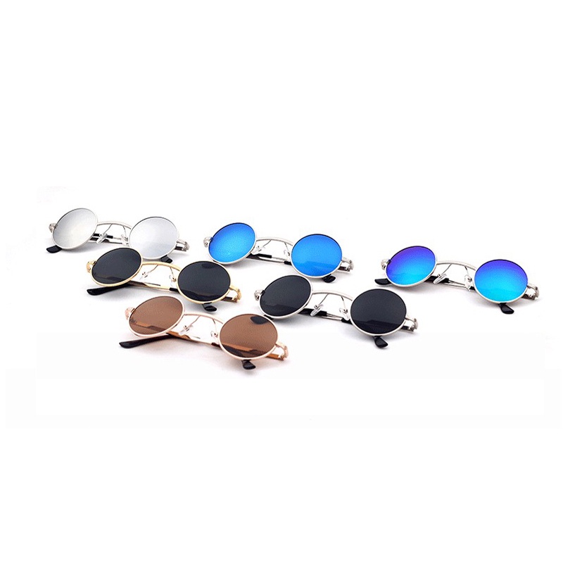 Kính mát SAMJUNE gọng tròn nhỏ phong cách cá tính