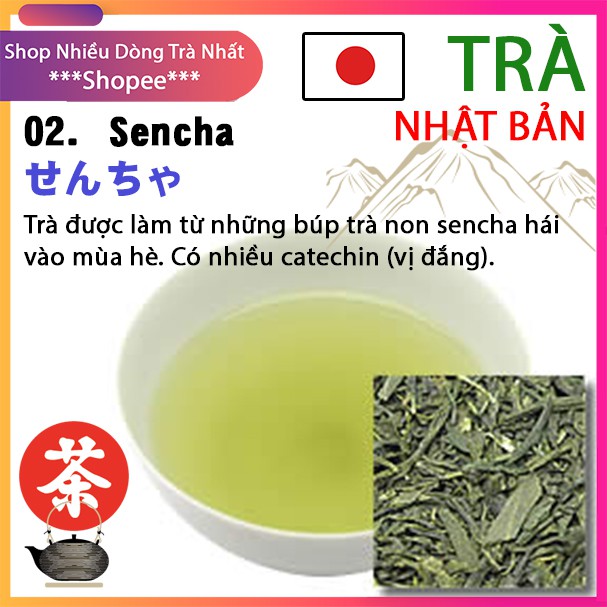 TRÀ Nhật Bản Sencha  - [10g-50g DÙNG THỬ] - Trà xanh búp non, trà ngon hàng nội địa Nhật nhập khẩu