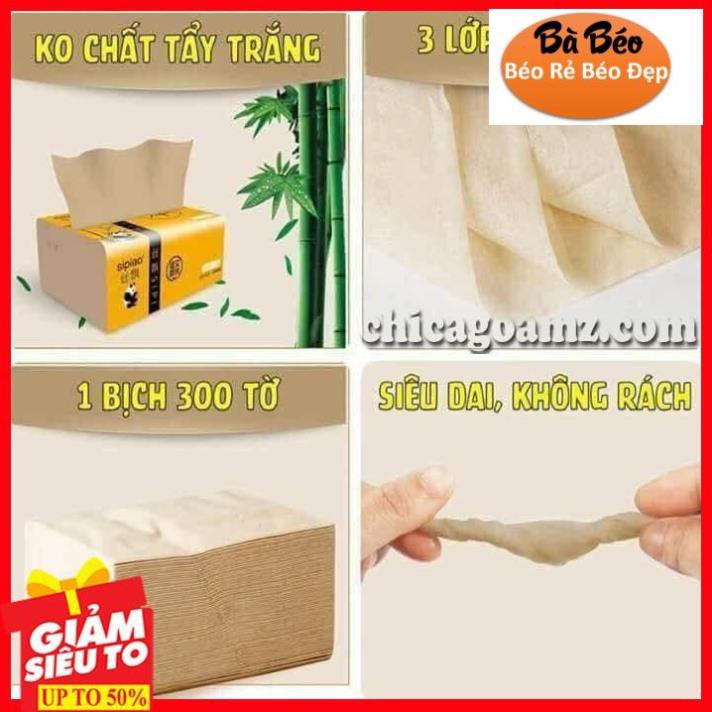 [ XẢ KHO ] Thùng giấy ăn gấu trúc (30 gói), Một thùng giấy ăn gấu trúc SipiaO (Hàng Đủ mã 6021)