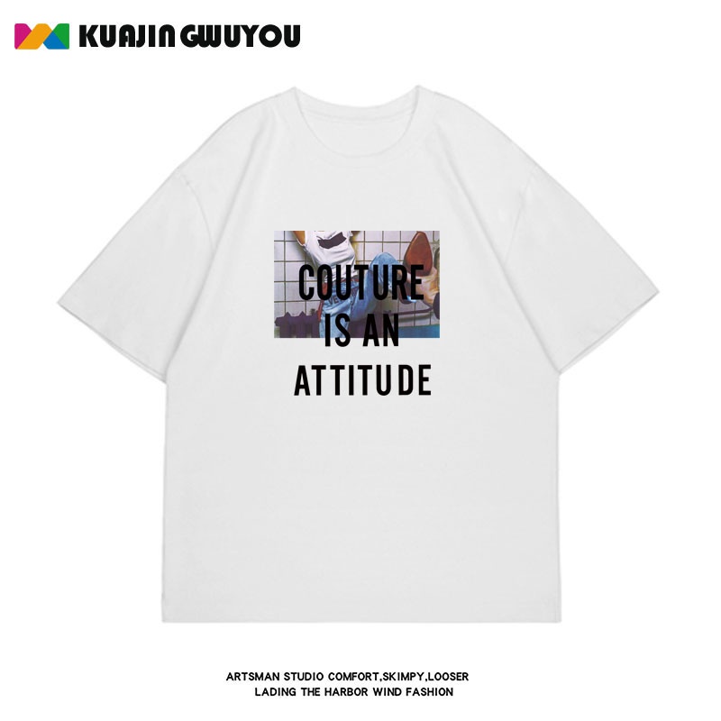 Áo Thun Tay Ngắn Cổ Tròn Dáng Rộng Thời Trang Mùa Hè Cho Nam Size M-8XL