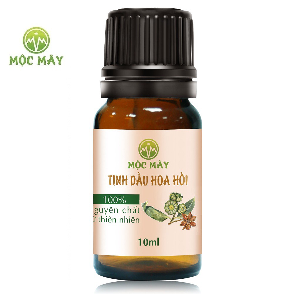 Tinh dầu hoa Hồi (đại hồi) nguyên chất Mộc Mây 10ml  (Có kiểm định bộ y tế, chất lượng và mùi hương vượt trội)