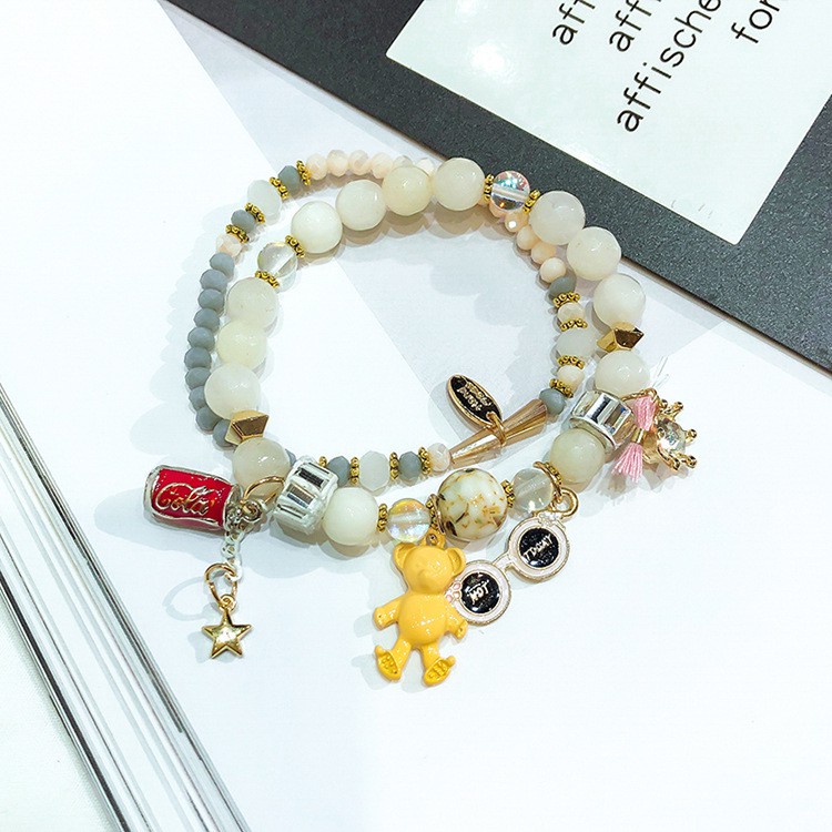 Vòng Tay Handmade Đính Đá Mã Não Hình Chai Nước Ngọt Phong Cách Bohemian | BigBuy360 - bigbuy360.vn