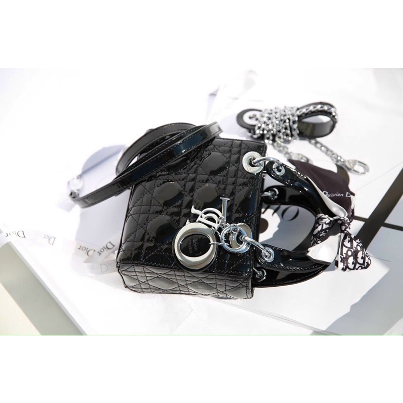 ❌Túi LADY DIOR 3 Ô DA BÓNG
