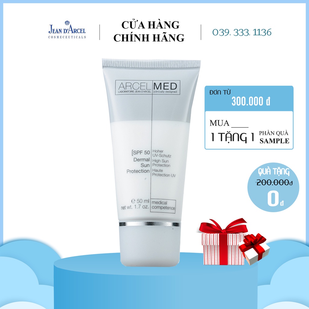 [CHÍNH HÃNG] Kem chống nắng,trắng da Jean D'arcel _ Jean Darcel Dermal Sun Protection SPF50 - J26