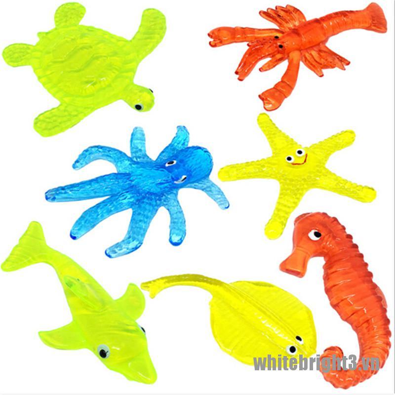 Bộ 3 Đồ Chơi Mềm Giảm Căng Thẳng Hình Bạch Tuộc / Cá Mập / Bạch Tuộc / Bạch Tuộc / Động Vật Biển Dễ Thương
