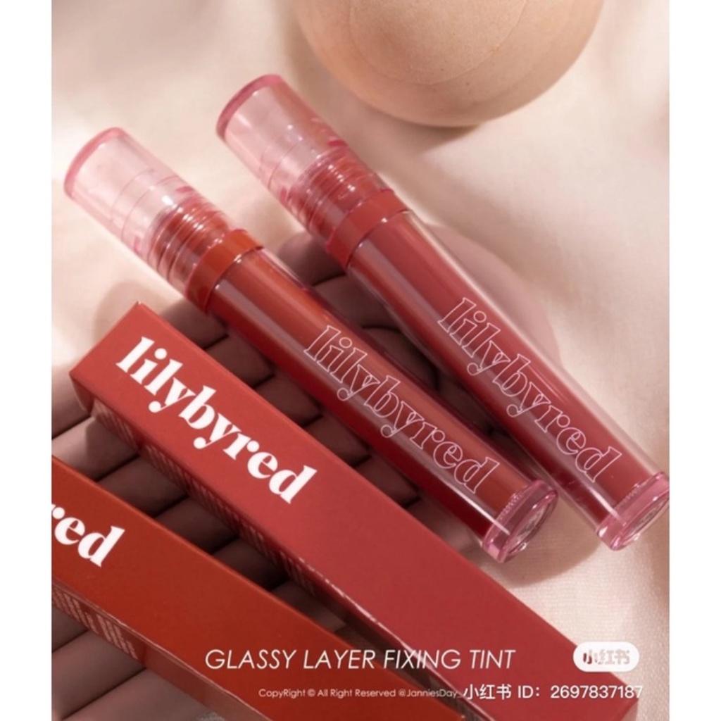 Son Tint Lì, Dưỡng Ẩm Cho Đôi Môi Căng Mọng Lilybyred Glassy Layer Fixing Tint 3.8g