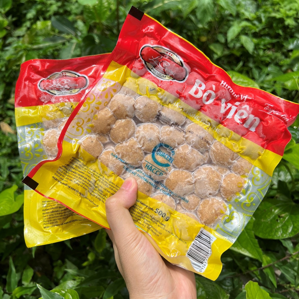 Viên Bò Laculasin gói 500g chiên nướng thả lẩu