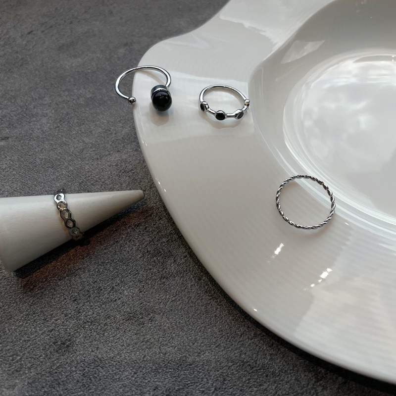 Bộ Bốn Nhẫn Trang Trí Phong Cách Hip Hop Cổ Điển 19565