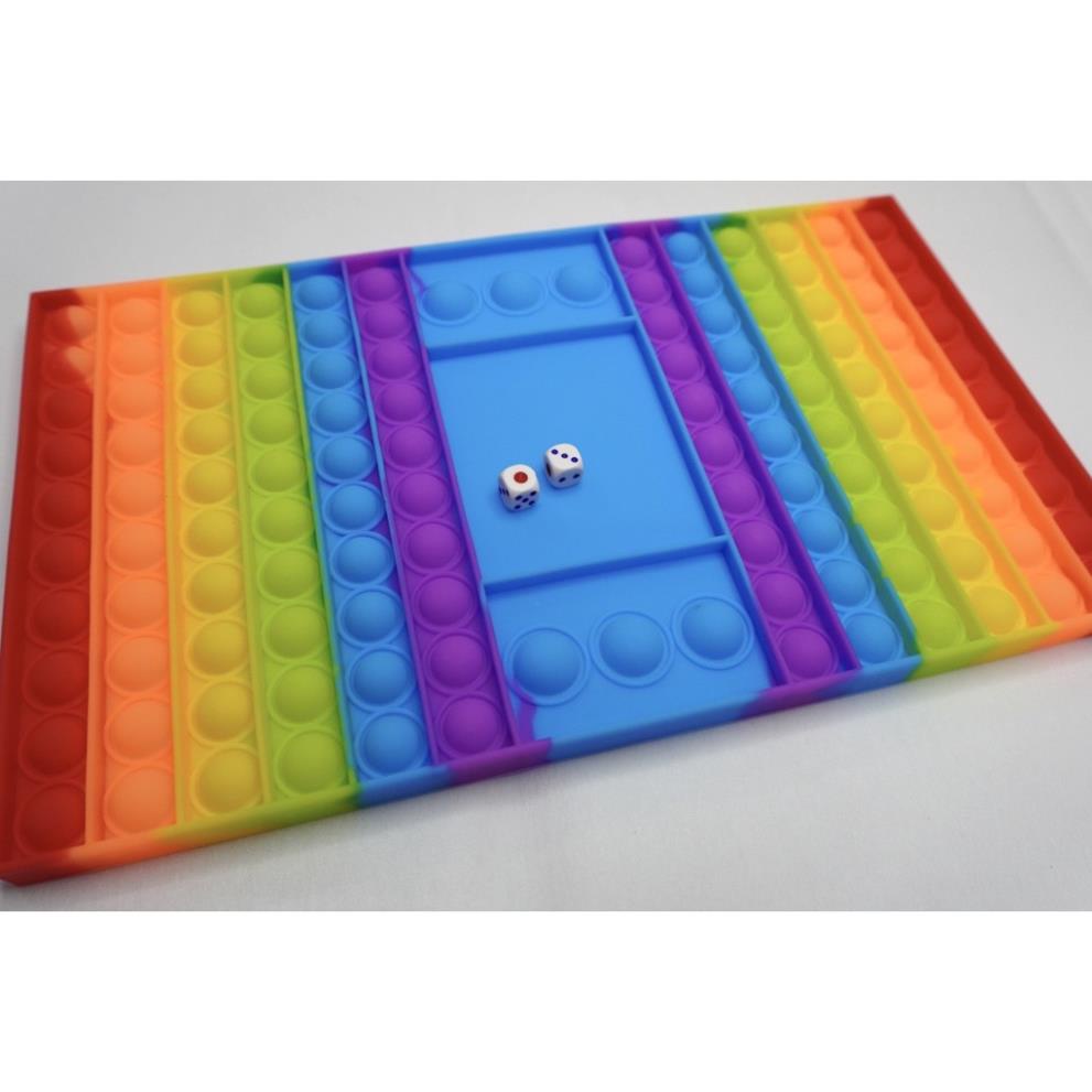 Pop It Bàn Cờ 2 Người Chơi Kèm Xúc Xắc Vui Nhộn Đồ Chơi Cho Bé Yêu