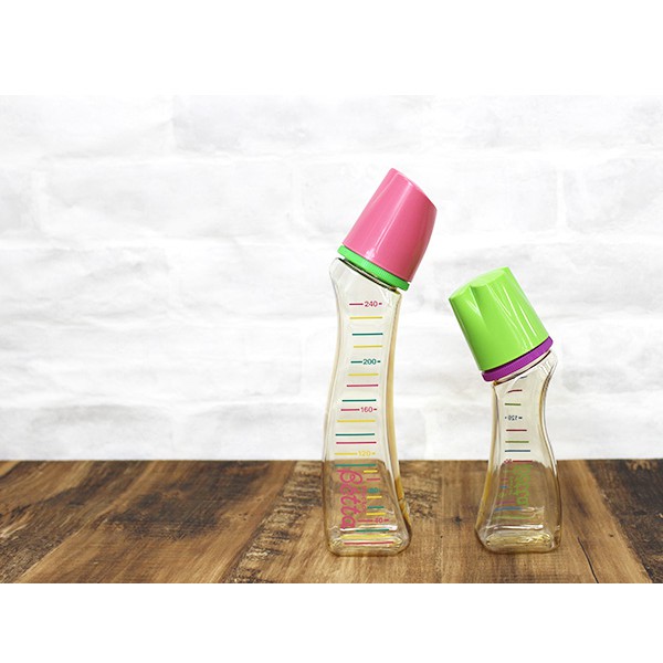 BÌNH SỮA DR BETTA 240ML PPSU MADE IN JAPAN (HỒNG NẮP TIM)