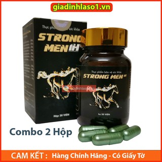 [Combo 2 Hộp - Che Tên SP Khi Mua] STRONGMEN 1h Chống Xuất Tinh Sớm, Tăng Cường Sinh Lý Nam, Cải Thiện Tình Cảm Vợ Chồng