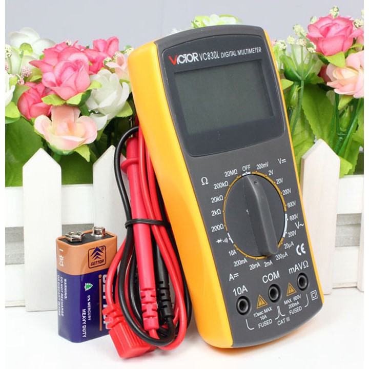 Thiết bị dụng cụ đo điện điện tử Victor VC830L (Có loa báo đo thông mạch)