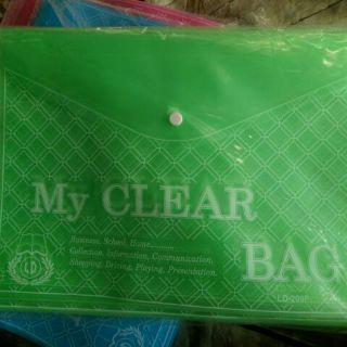 SET 2 Bìa A4 nút my clear đủ màu
