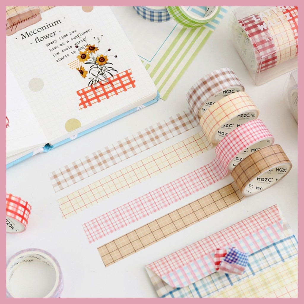 SET 5 TAPE PASTEL TRANG TRÍ SỔ KẾ HOẠCH/PLANNER 10 MÀU