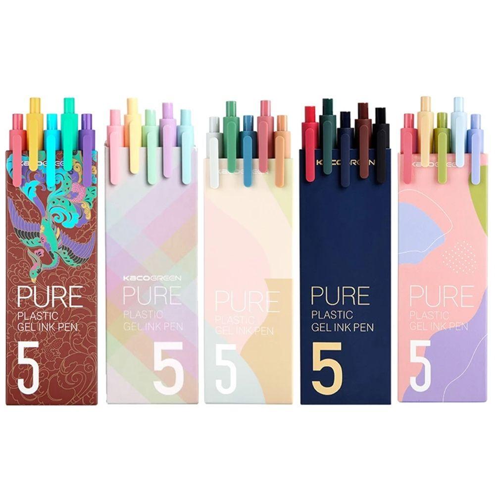 AUGUSTINE Hộp 5 Bút Bi Ngòi 0.5mm Dễ Thương Cho Bé