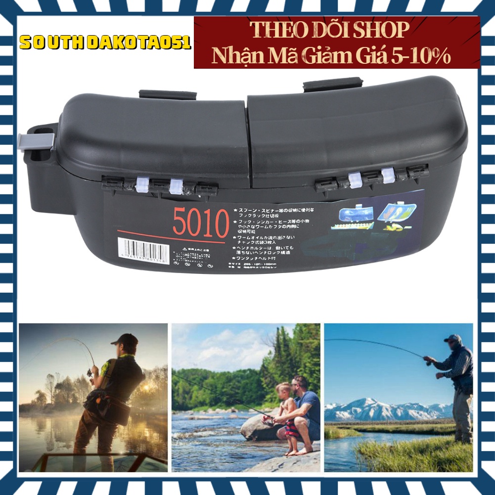 Hộp đựng mồi câu cá đeo thắt lưng đa năng tiện dụng