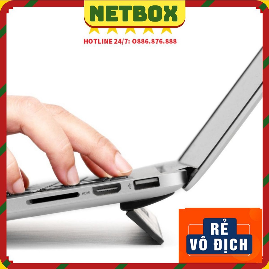 ❤️ KickFlip Đế Tản Nhiệt Laptop, Macbook Siêu Mỏng Dạng Dán & Gập Dưới Lưng Máy