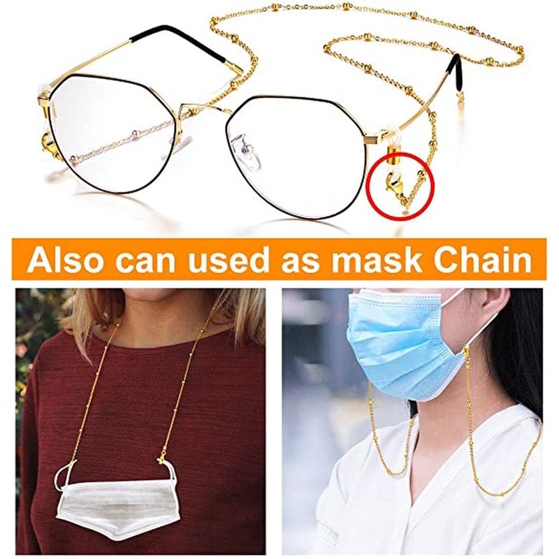 Dây Chuỗi Ngọc Trai Đeo Cổ Giữ Mắt Kính Chống Thất Lạc Thời Trang Cho Nữ