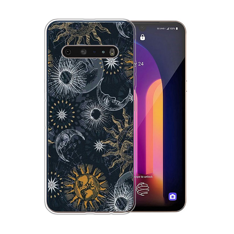 LG G8 ThinQ G7 G6 LG V60 ThinQ V50 V40 V30 vỏ điện thoại Trong suốt Phone Case Gambar Painted Cover