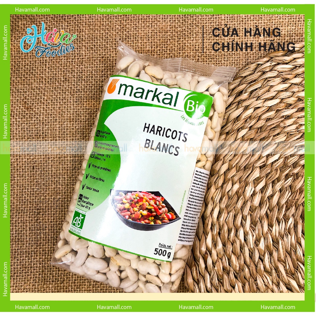 [HÀNG CHÍNH HÃNG] Đậu Trắng Hữu Cơ Markal 500gr – Organic White Beans