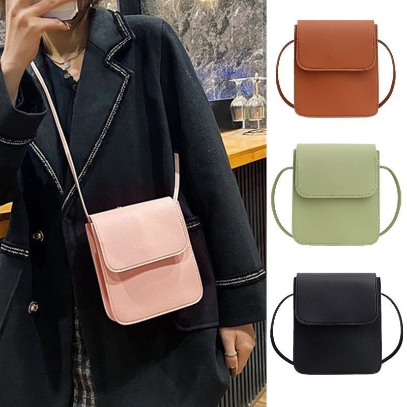 Túi đeo chéo IELGY nhiều ngăn đựng điện thoại phong cách Hàn Quốc thời trang cho nữ