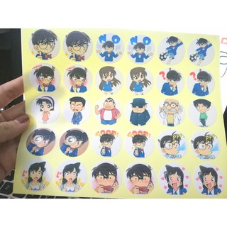 🔥SET 30 HÌNH DÁN STICKERS - CONAN🔥