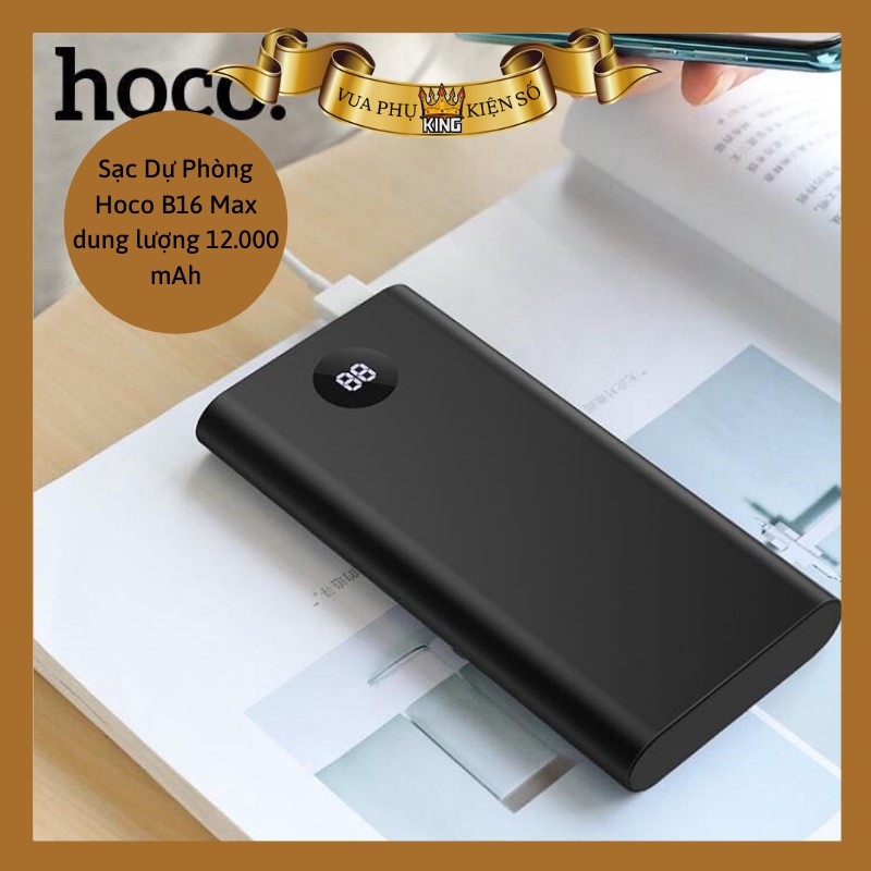 Sạc Dự Phòng Hoco B16 Max dung lượng 12.000 mAh Chính hãng Siêu mỏng Giá tốt