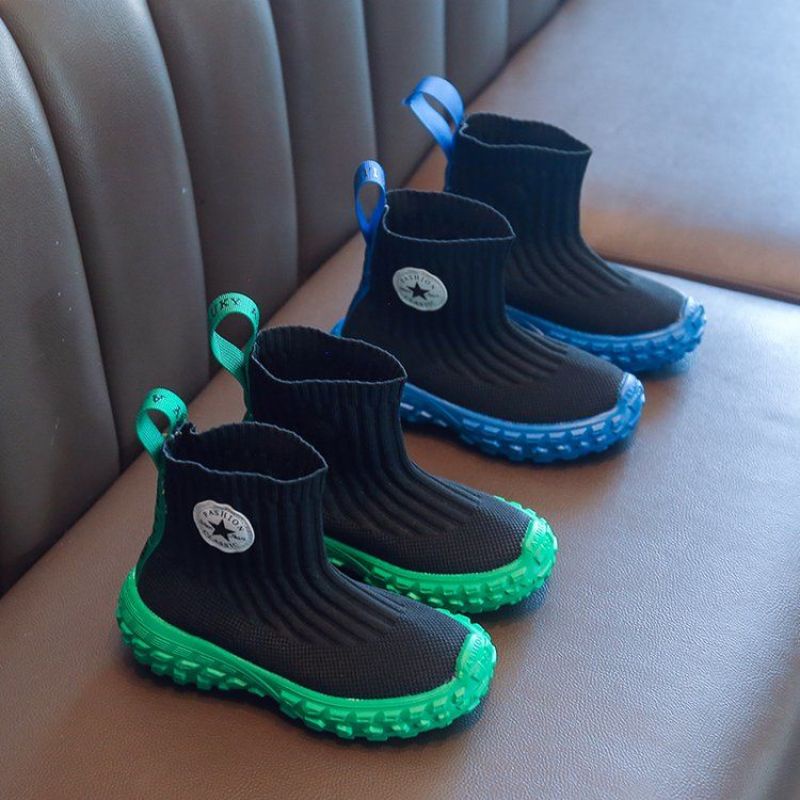 Oeteo Giày Bốt Vải Dệt Cổ Thấp Thời Trang Cho Bé