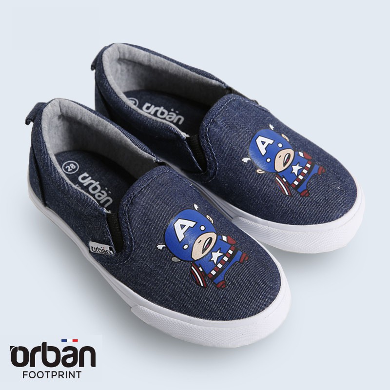 D&amp;A giầy slipon bé trai UB1702 xanh chàm