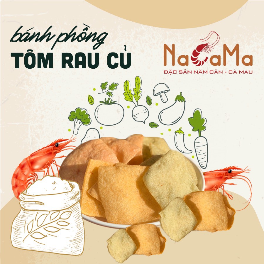 BÁNH PHỒNG TÔM MIX RAU CỦ BẾP CỦA MẸ - ONICI