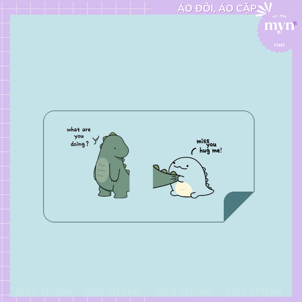 Áo Hoodie Cặp Đôi Nam Nữ Form Rộng, Áo Hoodie Vải Nỉ Bông Cao Cấp Mẫu Họa Tiết Khủng Long Dễ Thương