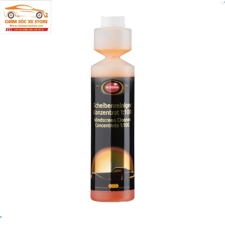 Nước Rửa Kính Ô tô Cao Cấp Nhập Khẩu Đức Autosol Scheibenreiniger Konzentrat 1:100 250ml chamsocxe