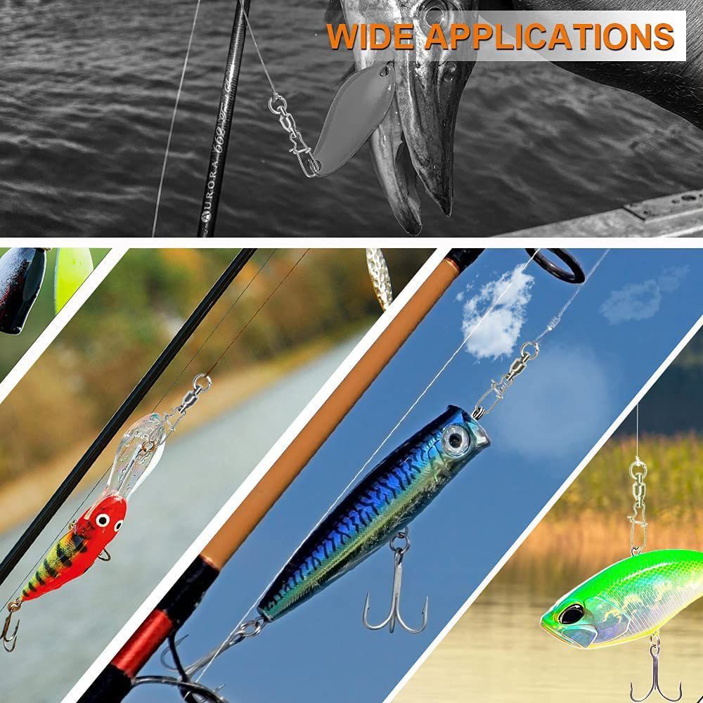 25 khớp khuyên số 8 bằng thép không gỉ dùng cho câu cá