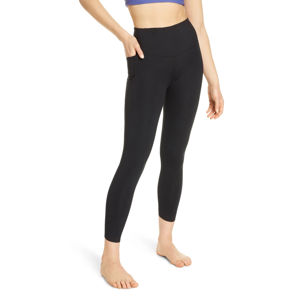 Legging 7/8 Zella 2 túi ống chân xéo