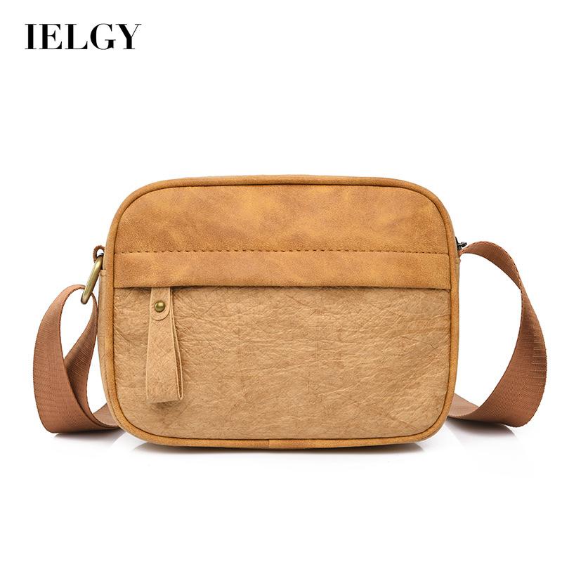 Túi đeo chéo IELGY bằng giấy phong cách hoài cổ thời trang dành cho nam