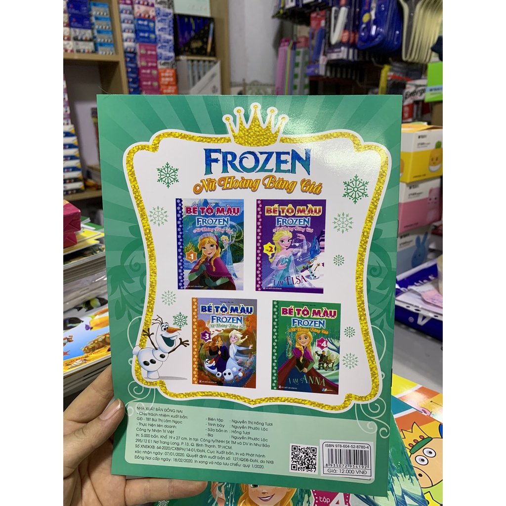 Bé tô màu Frozen Nữ Hoàng Băng Giá TẬP 4