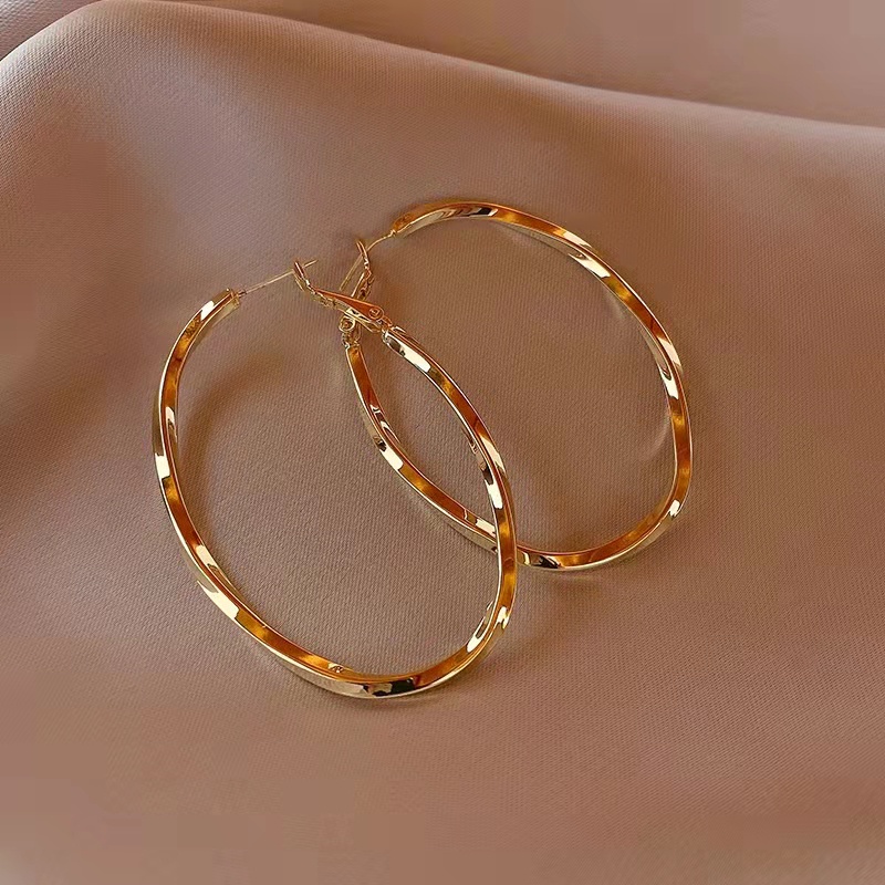 Bông Tai Cỡ Lớn Phong Cách Âu Mỹ Sang Trọng Thời Trang