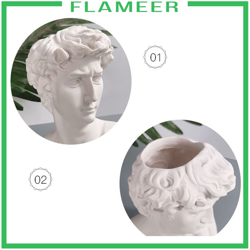 Chậu Hoa Hình Đầu David Độc Đáo Trang Trí Nhà Cửa