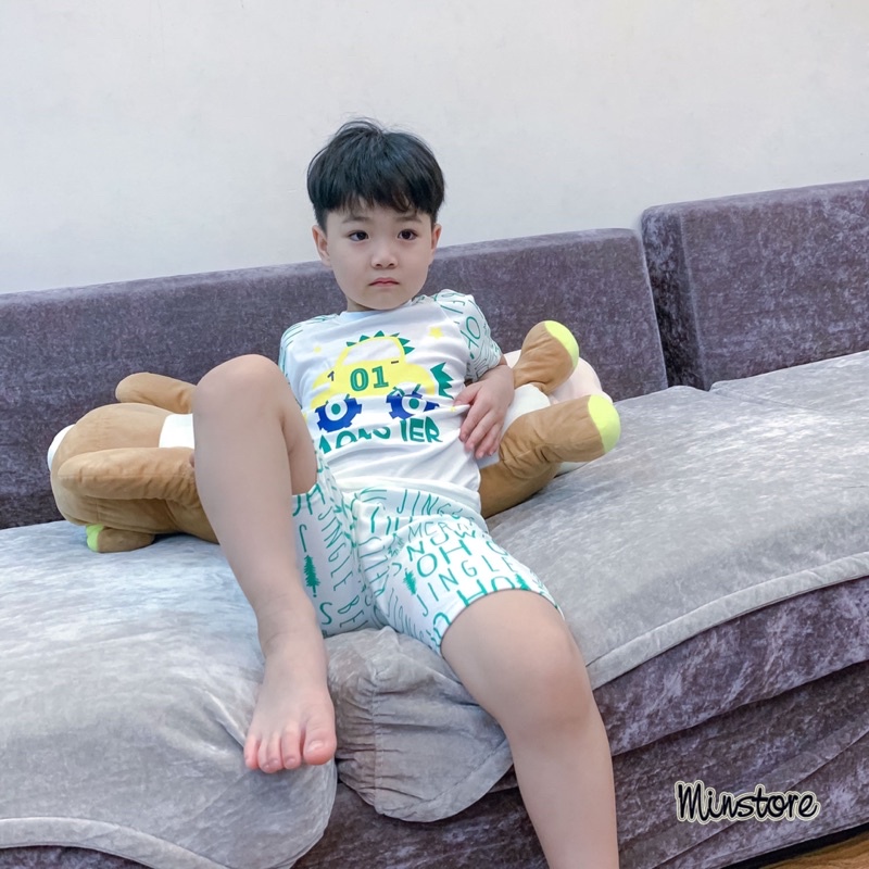 Xả nốt Bộ Hè Bé Trai 8-27kg trên live chất Cotton 4c