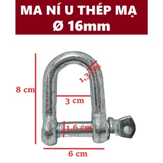Ma ní chữ U [ Ø 16mm ]