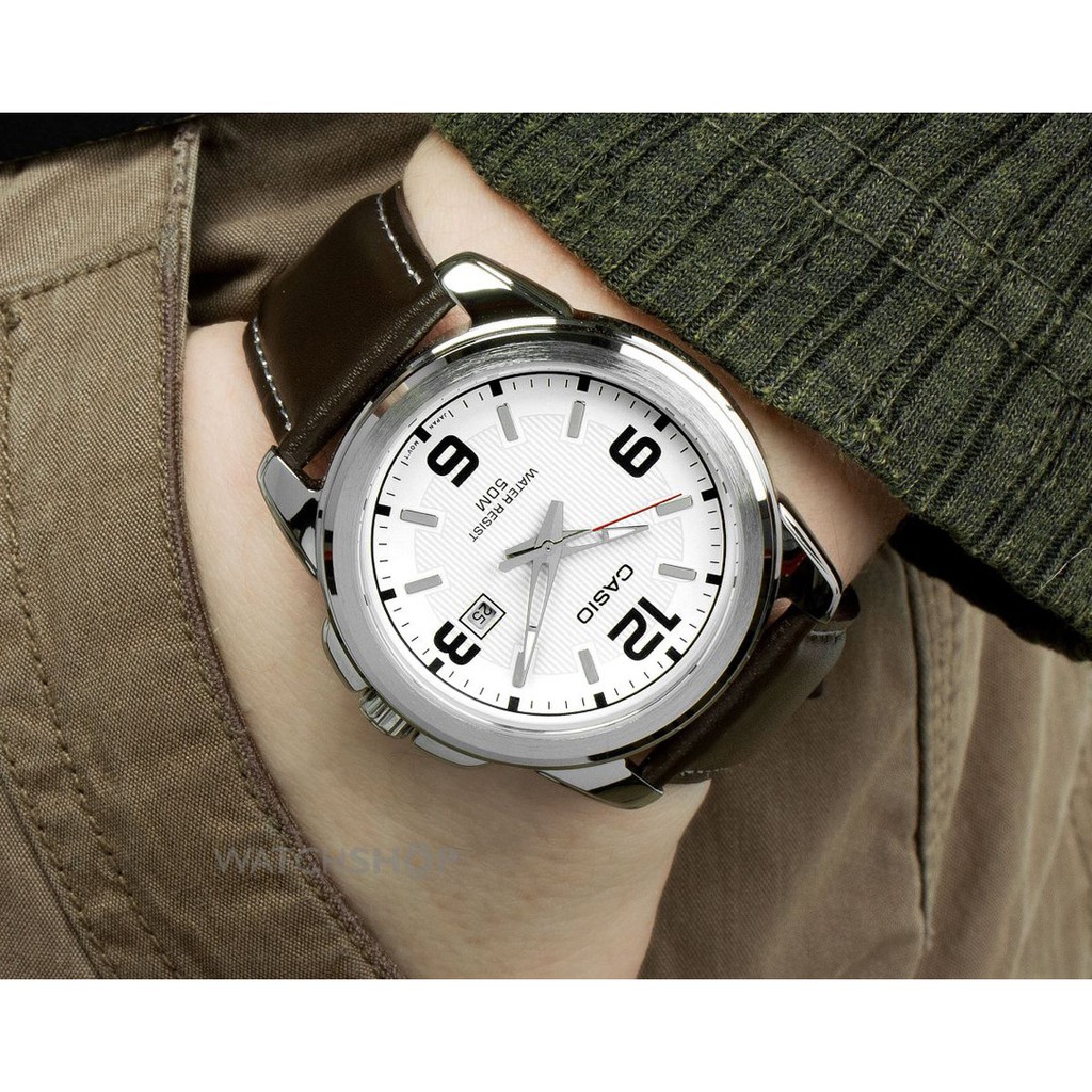 Đồng hồ nữ Casio LTP-1314L-7AVDF Chính hãng - Dây Da - Chống nước - Mặt số