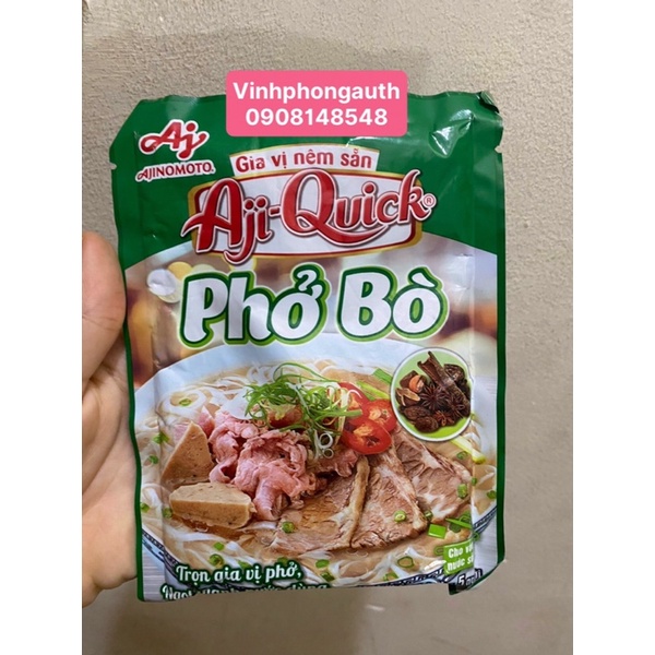 Gia vị nêm sẵn phở bò Aji Quick Ajinomoto 57gr