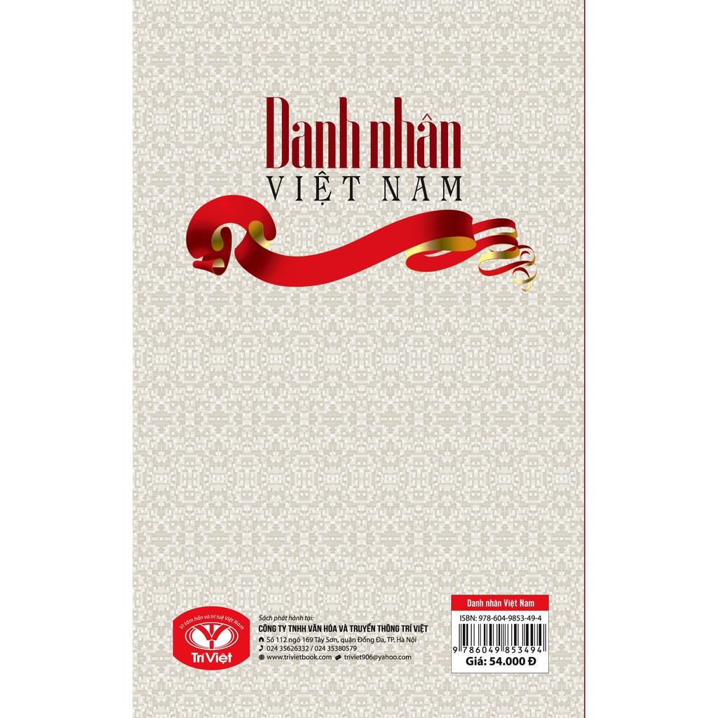 Sách - Danh Nhân Việt Nam