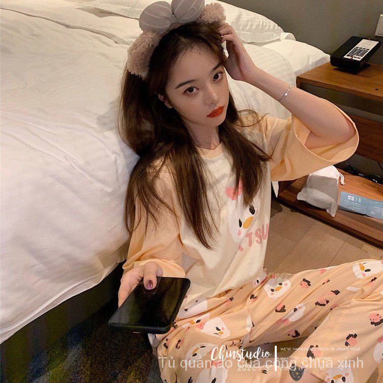 Bộ Đồ Ngủ Dài Tay Cỡ Lớn Thiết Kế Dễ Thương